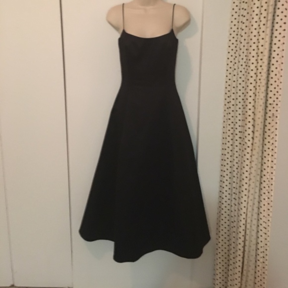 ABS Black Satin Dress